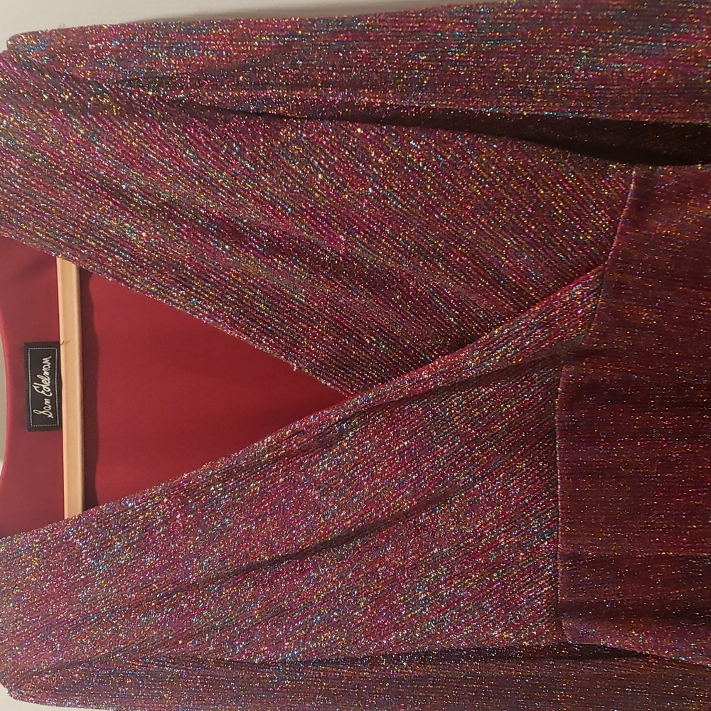 Sam Edelman pink rainbow metallic retro dress- NEW without tags